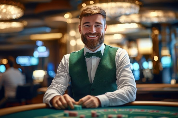 Meja Three Card Poker live-dealer di mawar123 dengan dealer profesional